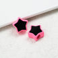 Painted Star Acrylic Beads 16mm Two-Color Enamel Glossy 20pcs 11