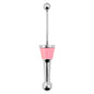 Beadable Wine Stopper Aluminum Alloy Polished Silver Balls 3cm 5