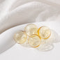 Clear Blown Glass Beads 12-18mm Multi Color Smooth Round 4pcs 12