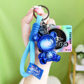 Resin Bear Wristlet Keychain Cosmic Galaxy Design Cool Colors 7