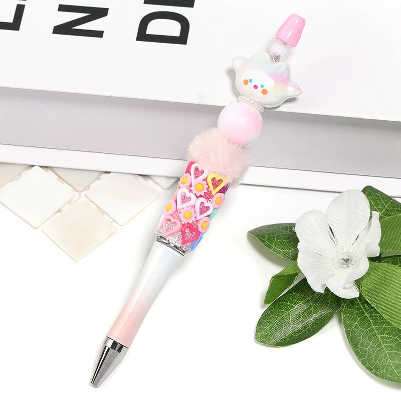 Plated Dumpling Doll Acrylic Beads 27mm UV Rainbow Pastel 25pcs 2