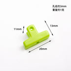Painted Clip Acrylic Beads 20mm Baking Theme Colorful Glossy 100pcs 3