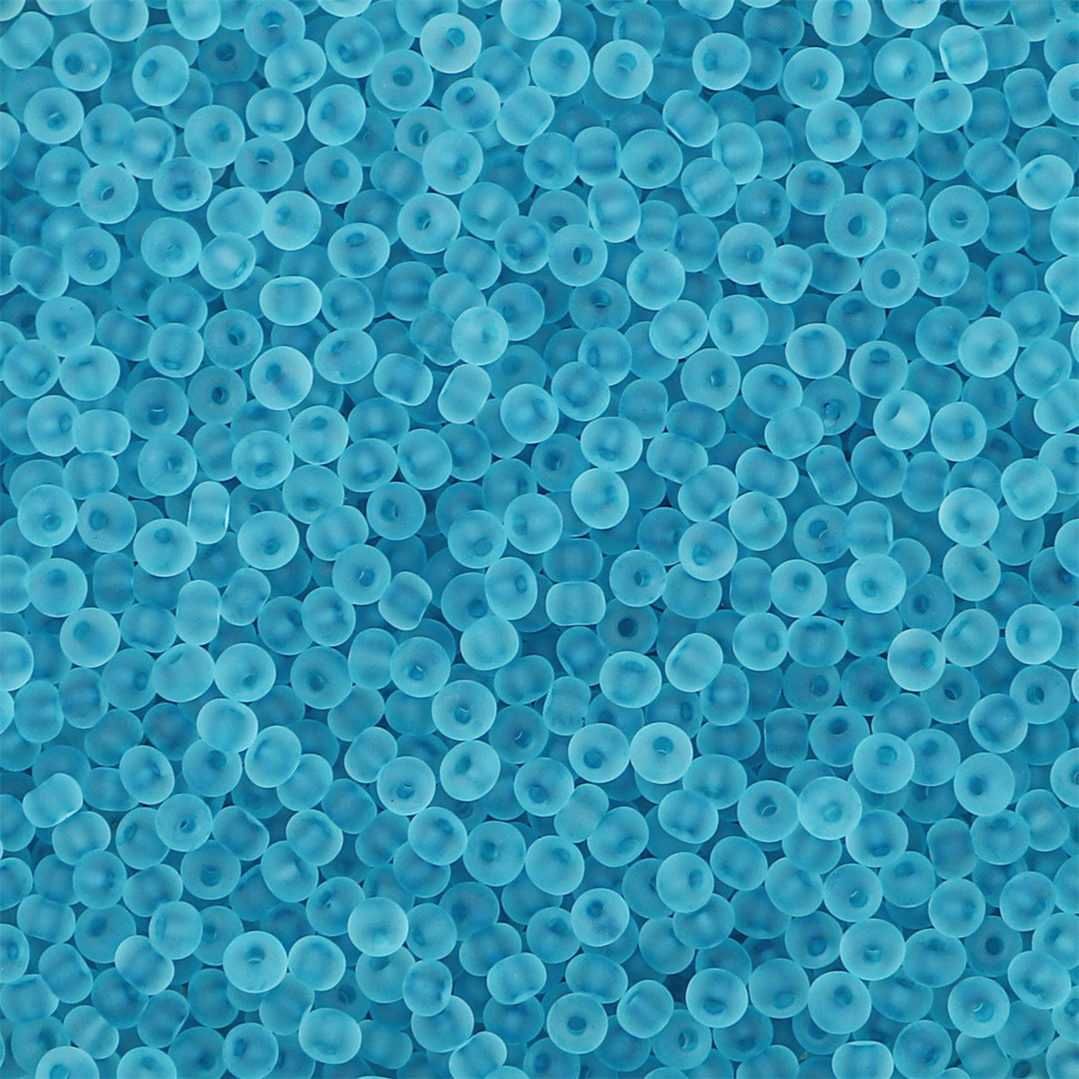 Transparent Frosted Seed Glass Beads 2mm with 1mm Hole 660pcs 35