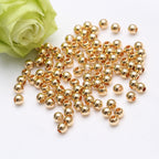 Brass Round Metal Beads 2-8mm Glossy Plating 100pcs 6