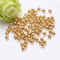 Brass Round Metal Beads 2-8mm Glossy Plating 100pcs 6