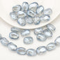 Electroplated Stone Geometric Irregular Glass Beads 11x15mm 20pcs 17