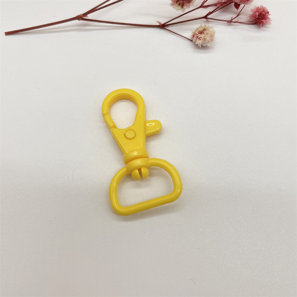Colorful Plastic Swivel Snap Hook Keychain Clasps 40mm 20pcs 20