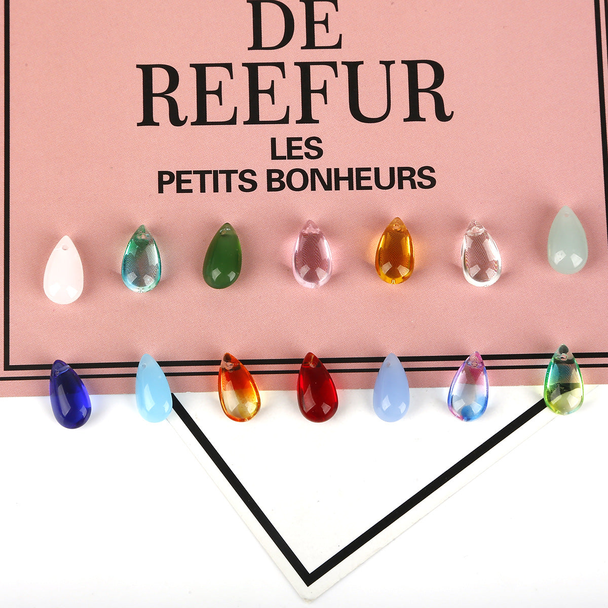 Czech Glass Beads Teardrop 8x14mm Smooth Polished 10pcs 2