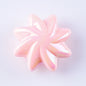 Plating Whirlwind Cookie Acrylic Beads 20mm 27mm Solid Colors 50pcs 12