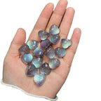 Glitter Heart Clover Resin Beads 18mm Lavender Iridescent 20pcs 5