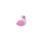 Silicone Focal Beads Flamingo Sleeping Pose Pastel Colors 10pcs 8