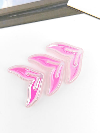 Glow Mermaid Tail Acrylic Beads 29x20x9mm Glow In The Dark 50pcs 17