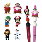 Silicone 3D Focal Beads Mario Dwarfs Miniature Character Set 20pcs