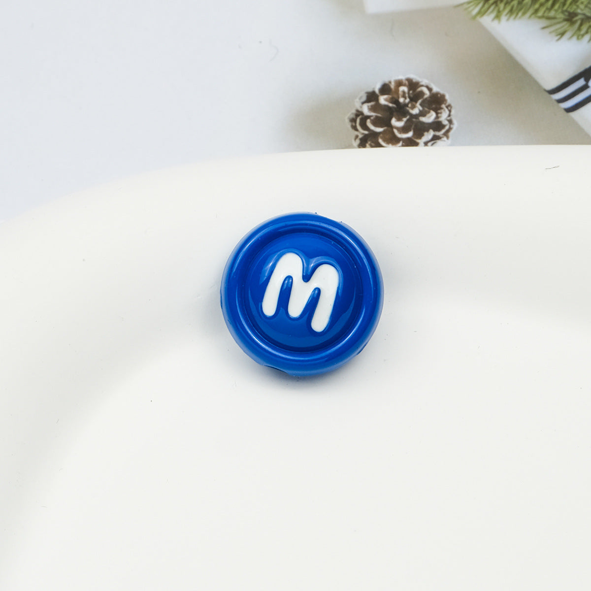 Baking Painted Acrylic Beads 18mm Enamel Candy Letter 50pcs 6