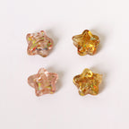 Lampwork Glass Beads Star 15mm Vintage Foil Filled 50pcs 4
