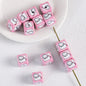 Adobe Printed Square Acrylic Beads 15mm Kitten Puppy Design 10pcs 4