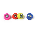 Flat Clay Beads 9mm Vintage Evil Eye Pattern Polymer 100pcs 5