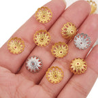 Stainless Steel Flower Bead Caps 12mm Bowl Shaped 100pcs 2