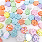 UV Plating Tiny Sheep Acrylic Flat Beads 24mm Glossy Face 50pcs 4