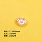 Glossy Bread Resin Beads Round 2.3mm Hole Warm Golden Colors 20pcs 11
