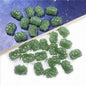 Czech Glass Beads Lotus 14mm Deep Green Jade Glossy 50pcs