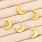 Moon Metal Beads 15mm Glossy Zinc Alloy 40pcs 3