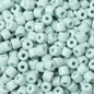 Cream Colored Pony Beads Acrylic 6mm Matte Wide Hole 50pcs 17