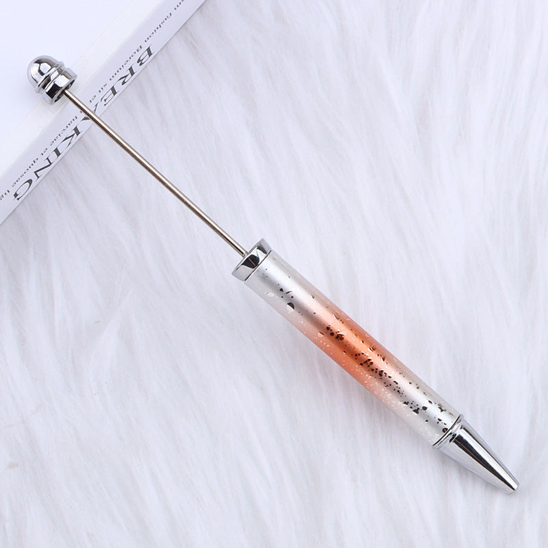 Beadable Ballpoint Pen UV Plating Starry Sky Sequins Gradient Colorful 13
