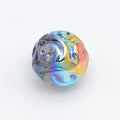Plating Round Acrylic Beads 16mm UV Embroidered Iridescent 20pcs 6