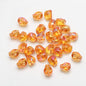 Electroplated Skull Head Glass Beads 8mm x 10mm Iridescent 30pcs 13