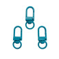 Colorful Zinc Alloy Keychain Hooks 33mm Baking Painted 50pcs 11
