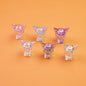 Plating Kuromi Acrylic Beads 32mm Transparent Mixed Colors 20pcs 12