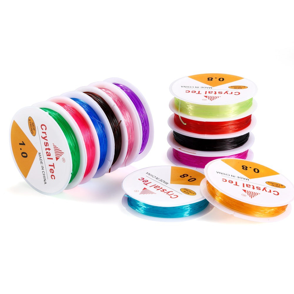 Clear Elastic TPU Thread 0.6mm Diameter 10m Length 6pcs