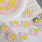 Hand Painted Bee Acrylic Beads 25mm Colorful Enamel 20pcs 10