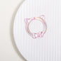Clear Cat Head Acrylic Beads 23mm Transparent Frame 10pcs 8