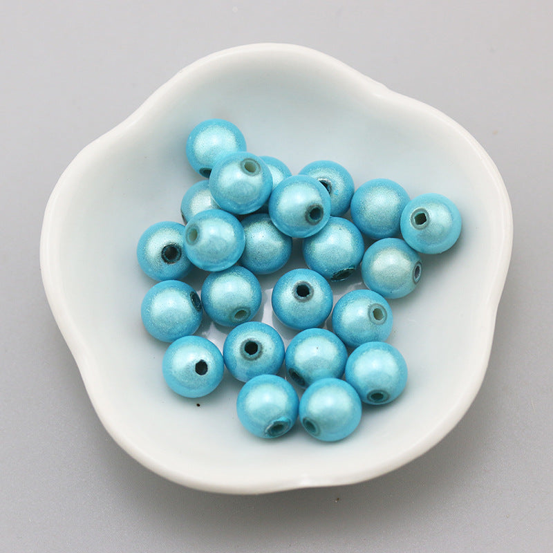 Glossy Metallic Round Acrylic Beads 10mm Colorful Assorted 50pcs 13