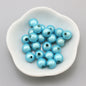Glossy Metallic Round Acrylic Beads 10mm Colorful Assorted 50pcs 13