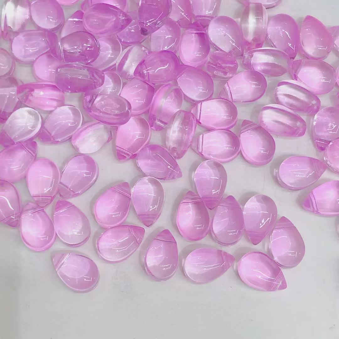 Transparent Czech Glass Teardrop Glass Beads 6 9mm 1000pcs 13