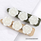 Pearl Imitation Camellia Acrylic Beads 10-18mm ABS Plastic 50pcs 2