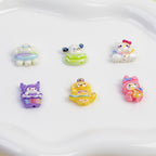 Plating Sanri Universe Series Resin Beads Whimsical Character Design 20pcs 4