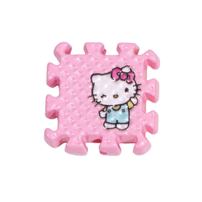 Hello KT Puzzle Acrylic Square Beads 18mm Colorful 10pcs 13