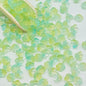 Campanula Flower Glass Beads 7x12mm Frosted Glossy Pastel 50pcs 10
