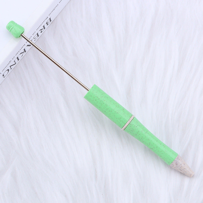 Beadable Pen Biodegradable ABS Wheat Straw Speckled Pastel Colors 6