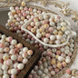 Crackle Round Glass Beads 10mm Imitation Jade Pastel Colors 40pcs