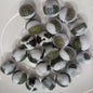 Glitter Cream 10 12 16mm Resin Beads Double Color Swirls 20pcs 11