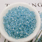 Frosted Seed Glass Beads 3mm Pastel Transparent Colors 300pcs 12