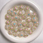Glow Hand-Painted Heart Crown Acrylic Beads 25mm Pastel 2pcs 4