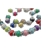 Lantern Rhinestone Beads 14mm Acrylic Plating Bright Color 20pcs 5