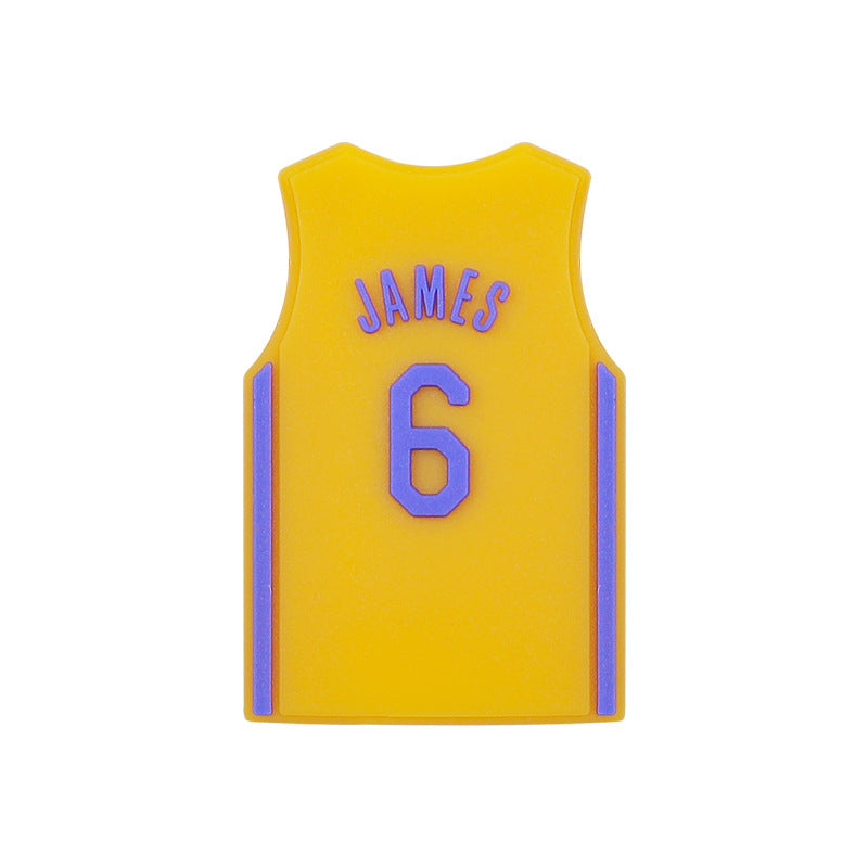 Silicone Focal Beads NBA Jerseys Player Names Numbers 20pcs 7