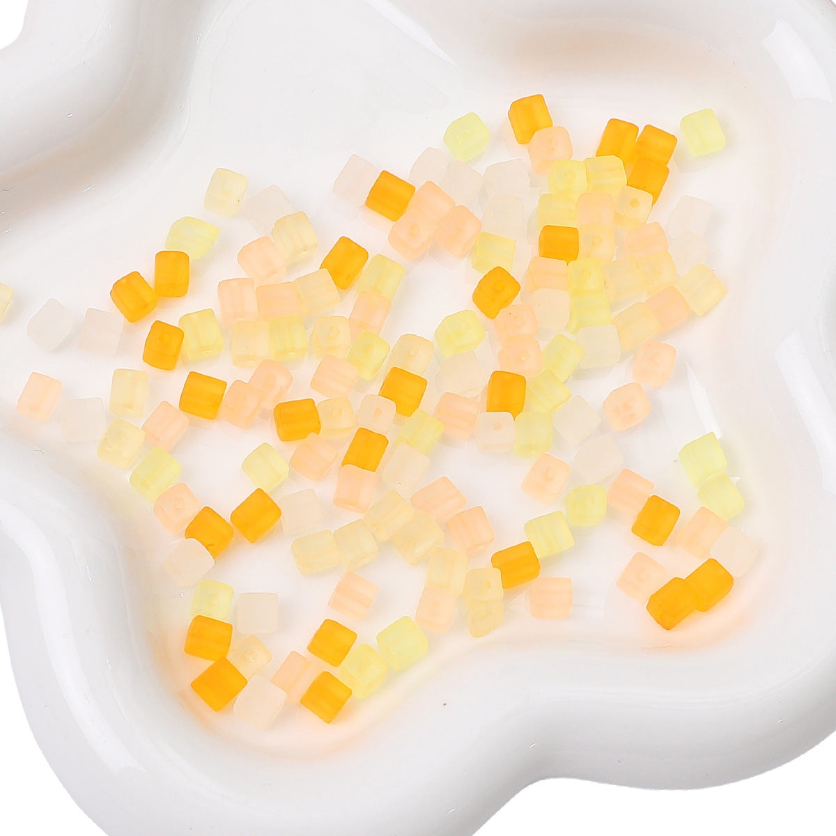 Frosted Sugar Seed Glass Beads 5mm Pastel Mixed Colors 100pcs 31